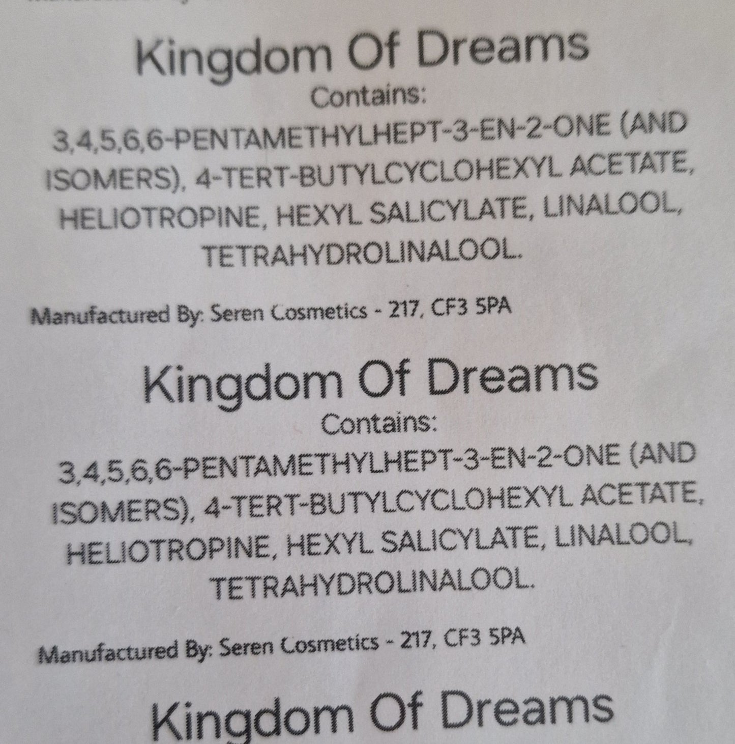 Kingdom Of Dreams Room Spray
