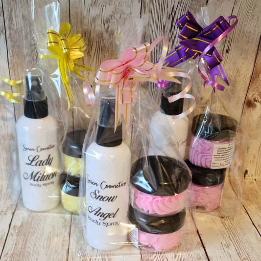 Body Spray, Whipped Soap & Body Scrub Gift Set