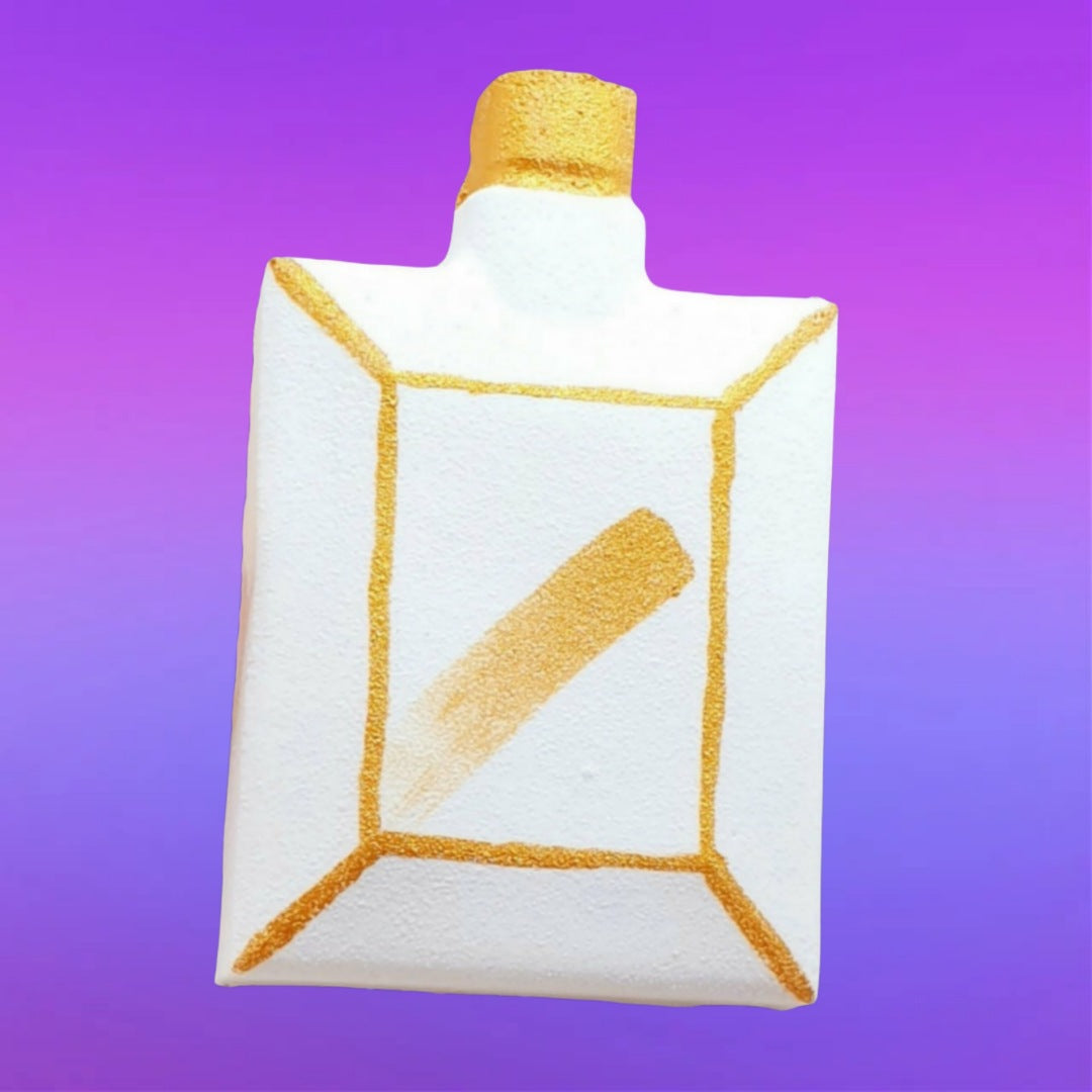 Aftershave Bottle Bath Bomb - Gold