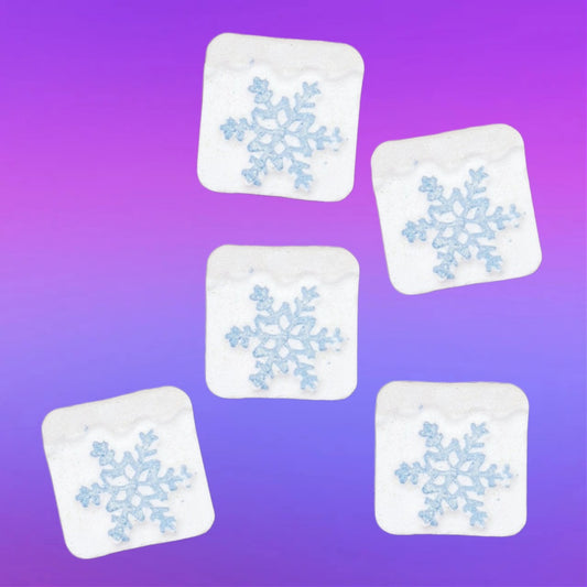 Mini Snowflake Bath Bomb x 5 - ws
