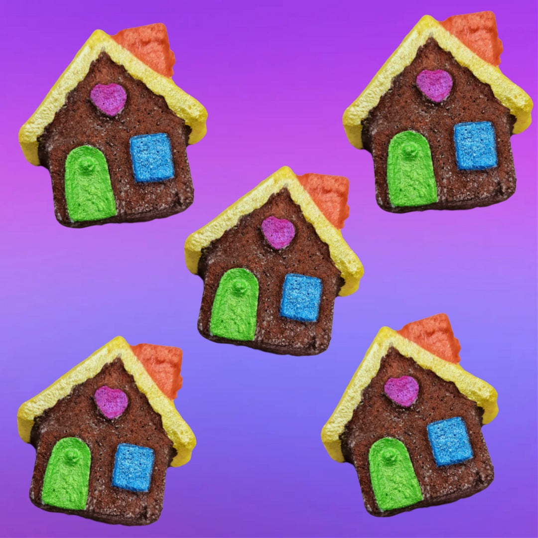 Mini Gingerbread House Bath Bomb x 4 - ws
