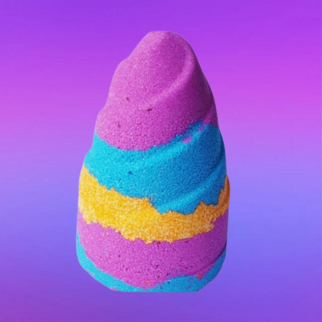 Unicorn Bubblegum Swirl Bath Bomb - ws