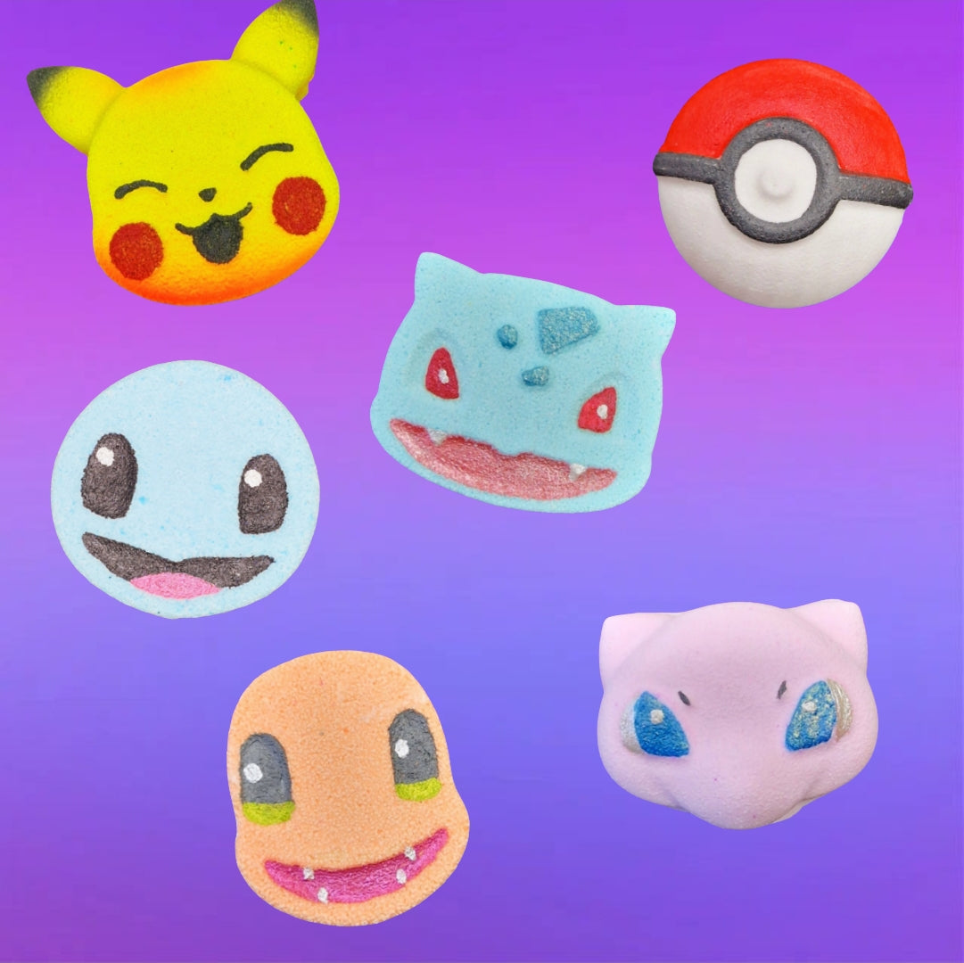 Mini Pokemon Set Bath Bombs x 5 - ws