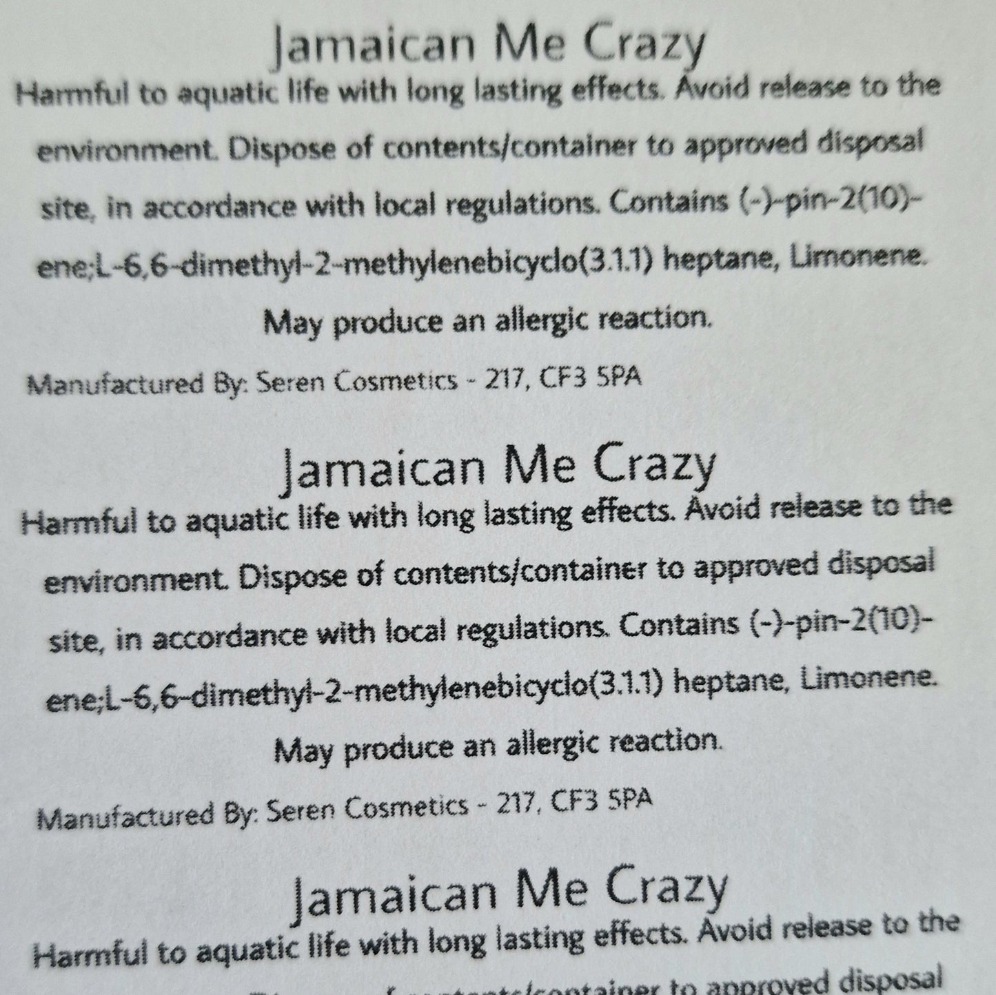 Jamaican Me Crazy Wax Melts