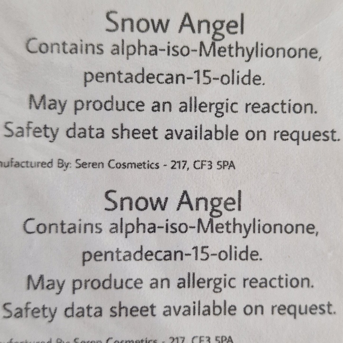 Snow Angel Wax Melt