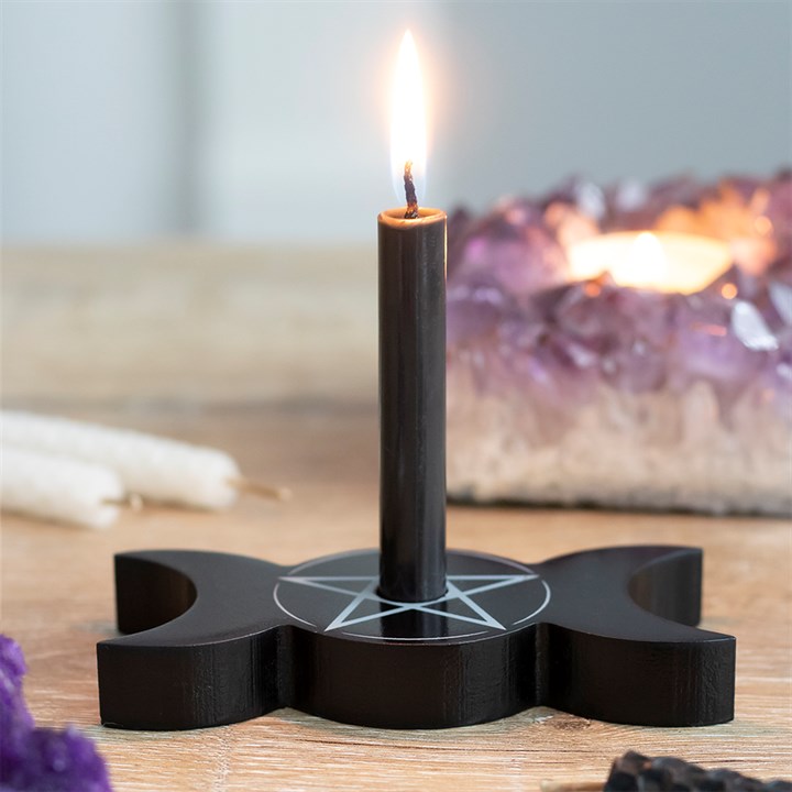 Triple Moon Spell Candle Holder