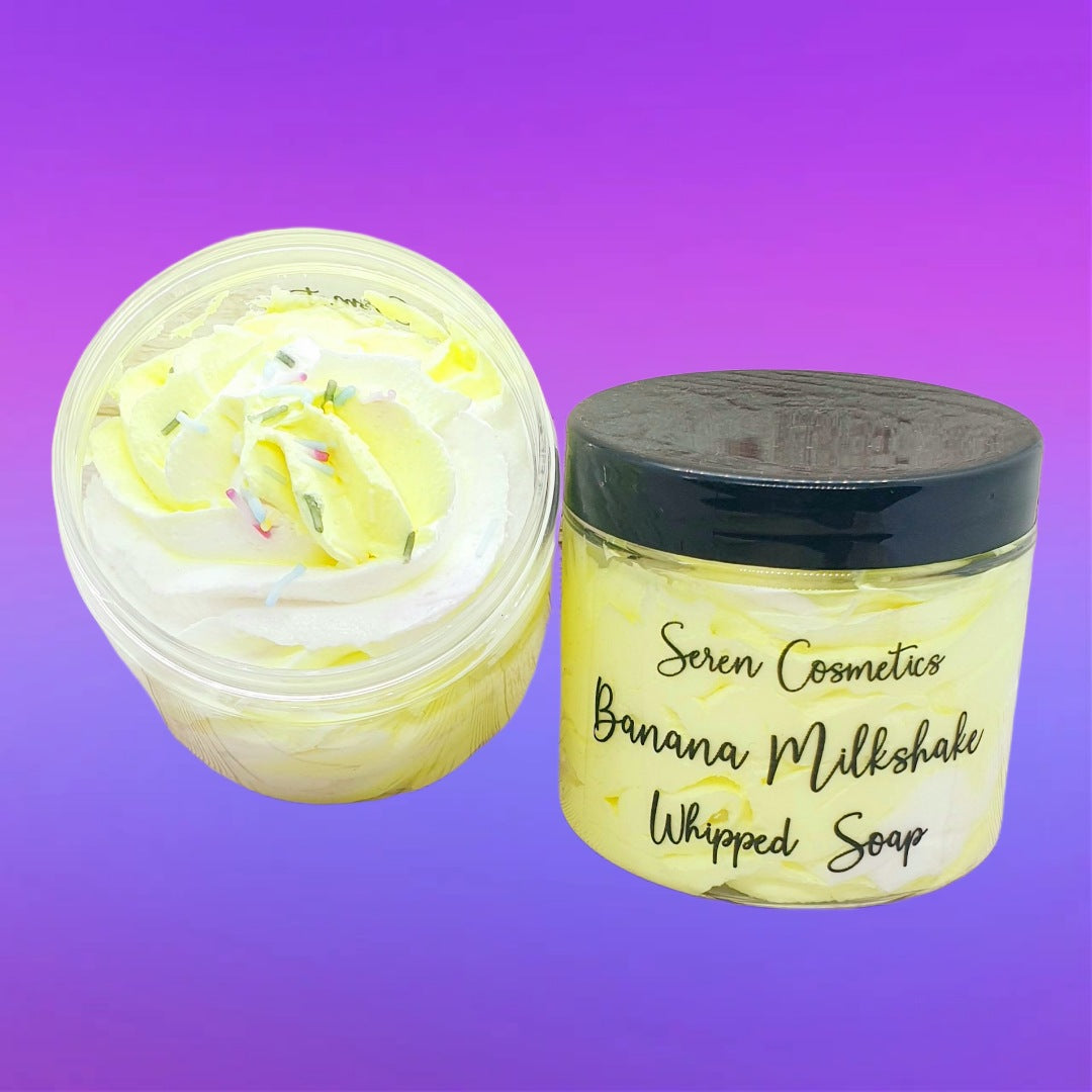 Banana Milkshake Whipped Soap