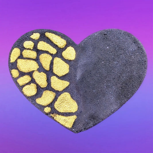 Animal Print Heart Bath Bomb