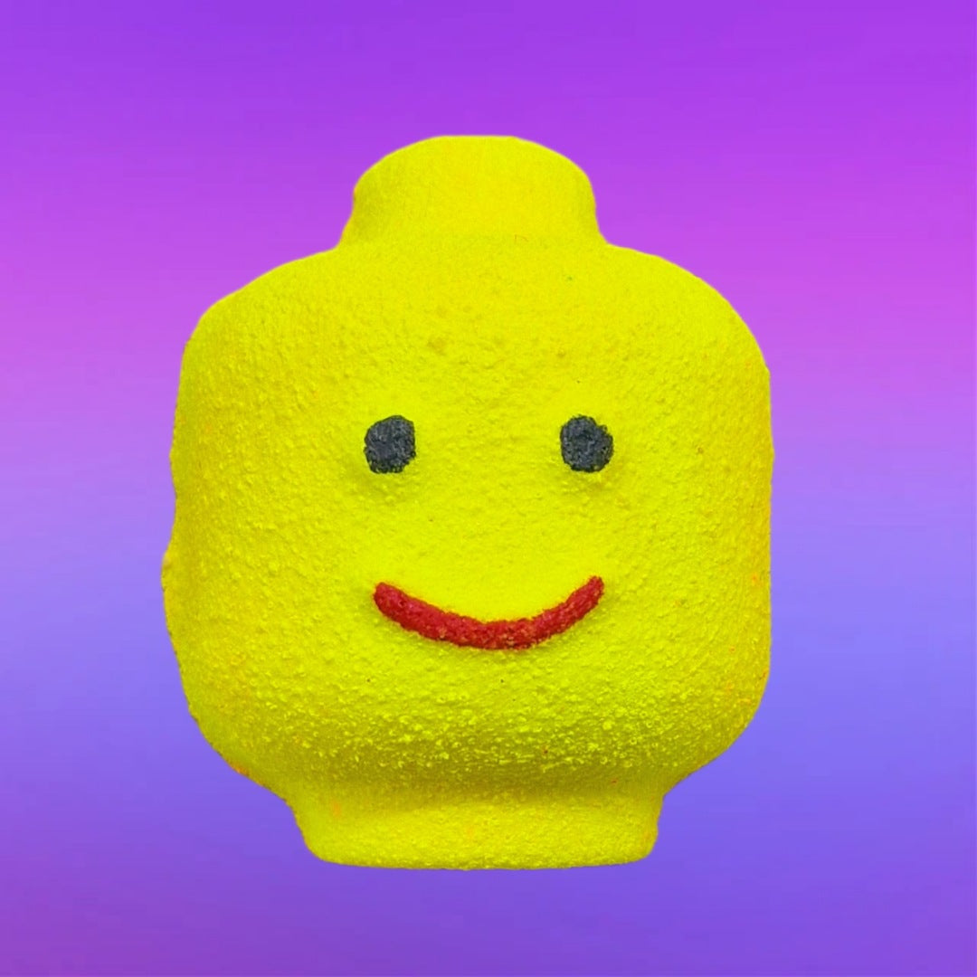 Mini Lego Head Bath Bomb