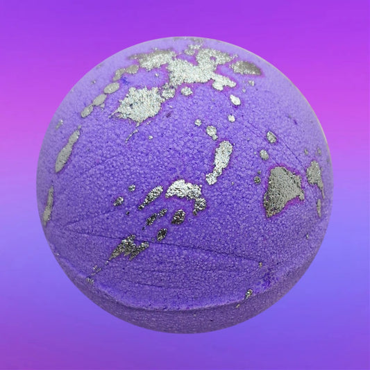 Black Poppy Round Bath Bomb