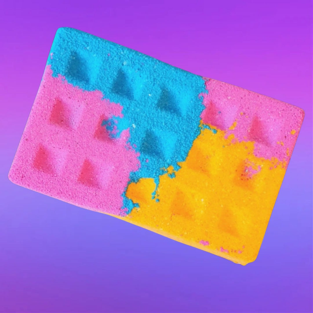 Rainbow Waffle Bath Bomb