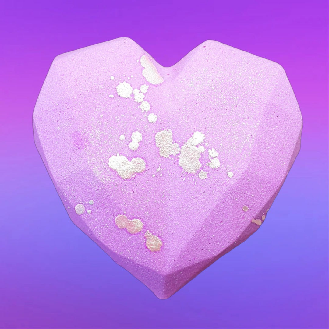 Geo Heart Bath Bomb - Pink